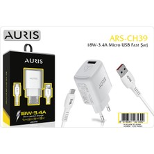 Prn Aurıs Şarj Aleti 18 W 3.4 A USB Micro