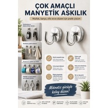 2’li Manyetik Askı Mutfak Banyo Için Çok Amaçlı Kanca