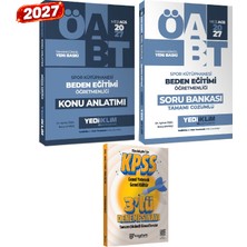 Yediiklim Yayınları 2027 Meb Ags Öabt Beden Eğitimi Öğretmenliği Konu Anlatımı-Çözümlü Soru Bankası Seti(Güncel Baskı)
