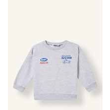 DeFacto Oversize Araba ve Baskılı Sweatshirt Erkek Bebek I4392A526WN