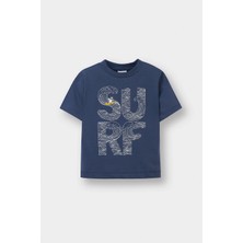 DeFacto Regular Fit Slogan Baskılı Kısa Kollu Tişört Erkek Bebek E1022A525SM