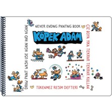 Akademi Çocuk Funny Mat Tükenmez Resim Defteri Köpek Adam 1