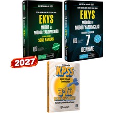 Pegem Akademi Yayıncılık 2027 Ekys Meb Müdür ve Müdür Yardımcılığı Tamamı Çözümlü Soru Bankası ve Çözümlü 7 Deneme