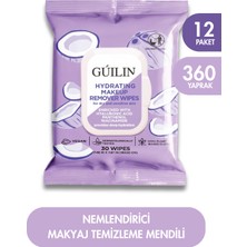 Guilin Young Nemlendirici Makyaj Temizleme Mendili 30'lu x 12 Paket | Hyalüronik Asit, Panthenol & Niasinamid | Kuru ve Hassas Ciltler Için