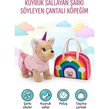 Farbu Oyuncak Çantalı Sevimli Arkadaşım: Sesli ve Hareketli Yürüyen Gökkuşağı Çantalı Interaktif Köpek