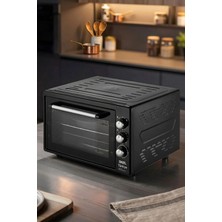 Akel AF380L Lambalı, Termostatlı, Saatli 38 Litre Midi Fırın Siyah