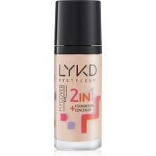 LYKD 2 In 1 Fondöten Soft Fair 130 Yüksek Kapatıcılık ve Cilt Besleyici Özellikler