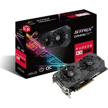 Asus ROG STRIX Amd Radeon RX 570 4GB GDDR5 256Bit PCI-E 3.0 Ekran Kartı STRIX-RX570-O4G- Gaming Fanlı Soğutma ile Oyun Performansı