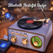 HMO Store Premium Vintage Bluetooth Radyo & Hoparlör – Çok Bantlı Fm/am/sw – Usb/tf/aux