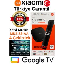 Xiaomi Mi Box S 4K 3. Nesil Yeni Versiyon Mdz-32-Aa 4 Çekirdek Orijinal Ürün Xiaomi Türkiye Garantili