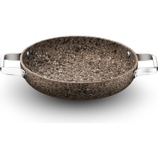 Brioni Stone-Age Terra 22 cm Çizilmez Yanmaz Yapışmaz Indüksiyonlu Sahan