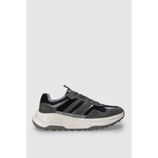 Lufian Eduard Erkek Deri Sneaker Ayakkabı Lacivert