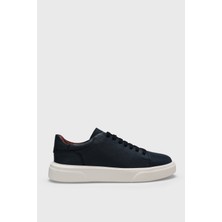 Lufian Tommy Erkek Deri Sneaker Ayakkabı Lacivert