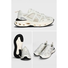 Lufian Vlad Erkek Deri Sneaker Ayakkabı Ekru