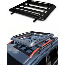 Omac Volkswagen Amarok 2010-2021 Uyumlu Araca Özel Tavan Sepeti 110X120 cm Siyah