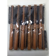 Pileli Store RD-557A Tel Koyu Ahşap Renk Saç Fırçası Tarak