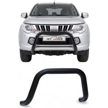 Omac Mitsubishi L200 2015-2019 Uyumlu Araca Özel Pars Ön Koruma 76MM Siyah