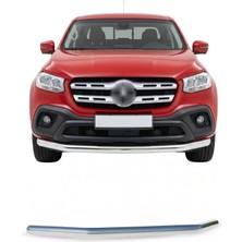Omac Mercedes X-Class 2012-2026 Uyumlu Araca Özel Texas Ön Alt Koruma Ø76MM Krom