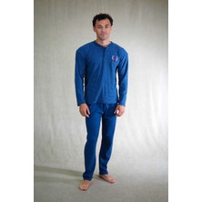 Estiva Erkek Çizgili Patlı Interlok Şardonlu Pijama Takımı
