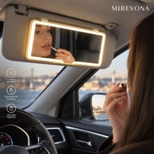 Mirevona LED Işıklı Şarjlı 3 Kademeli Ayarlanabilir Makyaj Aynası