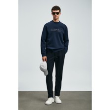 Lufian Luther Erkek Sweatshirt Lacivert