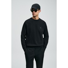 Lufian Grant Erkek Sweatshirt Siyah