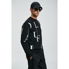 Lufian Tıffany Erkek Sweatshirt Siyah
