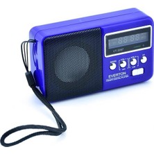 Everton RT-303 Müzik Kutusu Usb-Radyo Dijital Radyo Özellikli Mavi Renkli Taşınabilir Cihaz