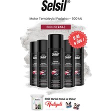 Selsil 5 Al 4 Öde Motor Temizleyici Parlatıcı, 500 ml ve Rosie Pamuk