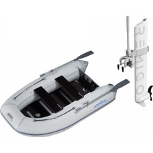 Admiral 250CM Katlanır Ahşap Tabanlı Bot + Remigo One Neo 1.5kw Elektrikli Deniz Motoru