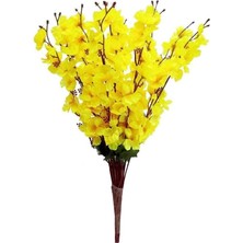 Happy Trend Çiçek Bahardalı Japon Kiraz Çiçeği 7 Dallı 57CM Sarı