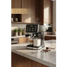 Happy Trend SCM‑2995 Pro Kapsüllü & Toz Kahve Espresso Makinesi – 20 Bar Basınç, Süt Haznesi, Dokunmatik