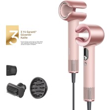 Happy Trend Aero C Yüksek Hızlı Saç Kurutma Makinesi, C-Shape Dualforce Cyclone™, 360° Plazma Iyon, Akıllı Isı Kontrolü, Coanda Hava Akışı, 3 Yıl Garanti