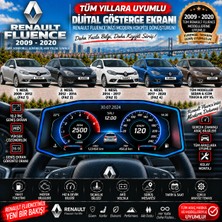 Bowie Renault Fluence 2009-2020 Uyumlu Digital Gösterge Odb Ekran Arıza Göstergesi Turbo Gösterge Hayalet Ekran