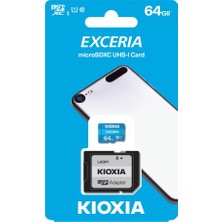 Kioxia Kıoxıa LMEX1L064GG2 Mıcro Sdxc C10 100MB/S 64GB Hafıza Kartı