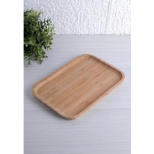 İpeknur Balsa Bambu Sunum Tabağı 30X20 cm