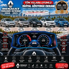 Bowie Renault Grand scenic 2004-2023 uyumlu digital gösterge Odb ekran arıza göstergesi turbo gösterge hayalet ekran
