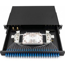 Nets Shop Nets  Dne-Fprdsc-24 Port Sliding Tip Sc Duplex Fiber Patch Panel - Rack Uyumlu