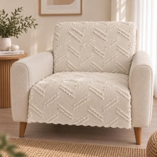 SYCAMORE HOME Tekli Koltuk Örtüsü 110X175 cm Şönil Kaymaz Yıkanabilir Oturma Yeri Koruyucu Koltuk Şalı