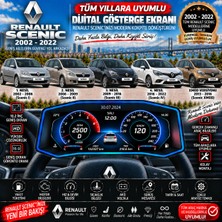 Bowie Renault Scenic 2002-2022 uyumlu digital gösterge Odb ekran arıza göstergesi turbo gösterge hayalet ekran