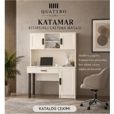Quattro Home Katamar Kitaplıklı Çalışma Masası