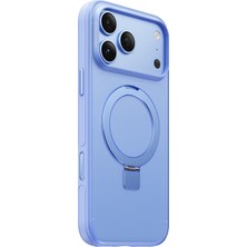 TeknoKapsül Keephone Apple iPhone 18 Pro Magico Standlı Magsafe Kapak - Açık Mavi