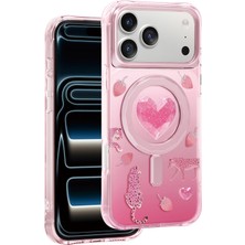 TeknoKapsül Keephone Apple iPhone 18 Pro Peachy Magsafe Kapak - Pembe