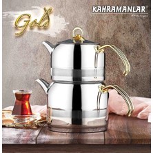 İpeknur Kahramanlar Enza Ortaboy Gold Çaydanlık 1018G