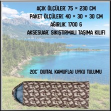 Savage Uyguna-Yakala 20C° Dijital Kamuflaj Uyku TULUMU-TLM.082