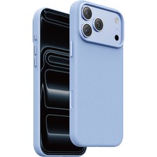TeknoKapsül Keephone Apple iPhone 18 Pro Peekaboo Magsafe Kapak - Açık Mavi