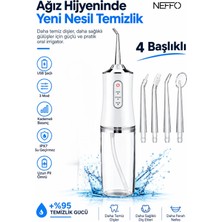 Neffo Şarj Edilebilir Taşınabilir Diş Protez Bakım ve Ağız Duşu Yüksek Kapasite