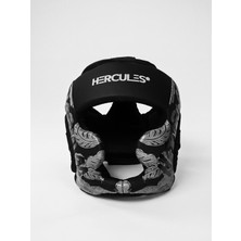 Hercules Fight Gear Kafa Koruyucu - Siyah Gri - Boks, Mma, Kickboks