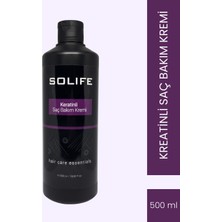 Solife Keratinli Saç Bakım Kremi 500 ml Kuru ve Yıpranmış Saçlar Için