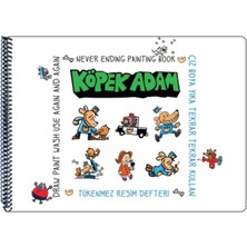Akademi Çocuk Funny Mat Tükenmez Resim Defteri Köpek Adam 2
